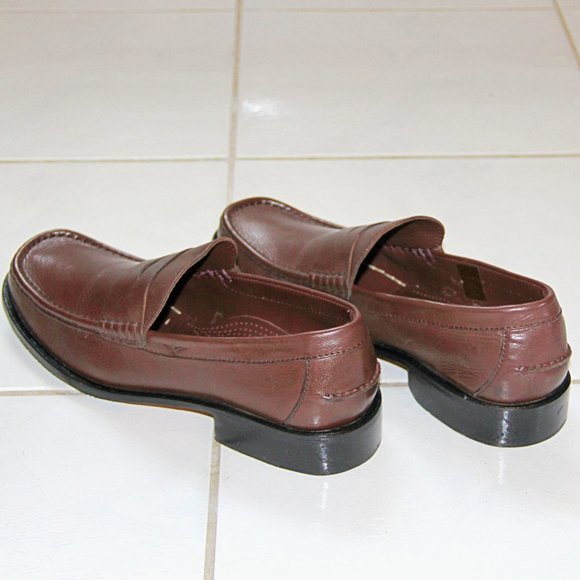 Brown leather Men's shoes , Made in Italy - Picture 1 of 6